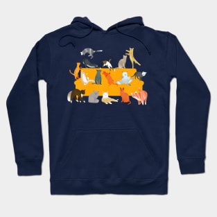 Cute Cats on the Couch Hoodie